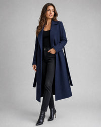 Amara | Sophisticated and Warm Belted Wool Trench Coat