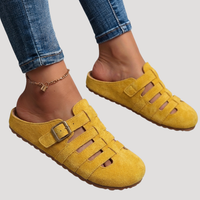 Mila | Comfortable Closed Toe Buckle Clogs