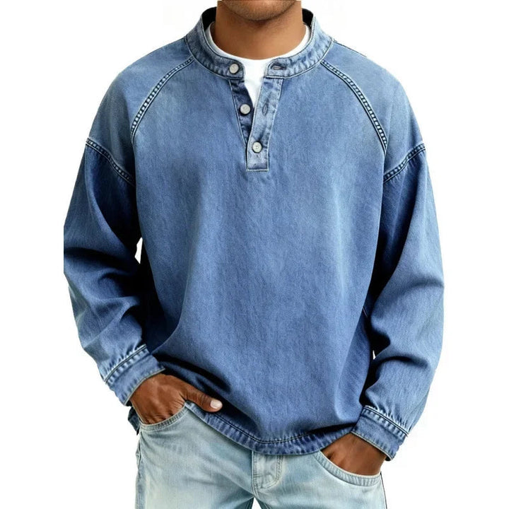 Elysian | Breathable, Stylish & Versatile Men's T-Shirt - Vintage Button-Down Design 0