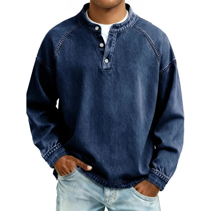 Elysian | Breathable, Stylish & Versatile Men's T-Shirt - Vintage Button-Down Design 3