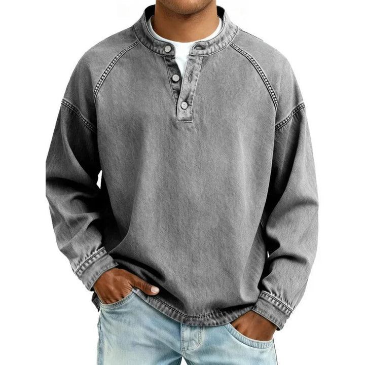 Elysian | Breathable, Stylish & Versatile Men's T-Shirt - Vintage Button-Down Design 5