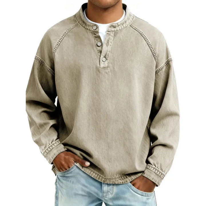 Elysian | Breathable, Stylish & Versatile Men's T-Shirt - Vintage Button-Down Design 6