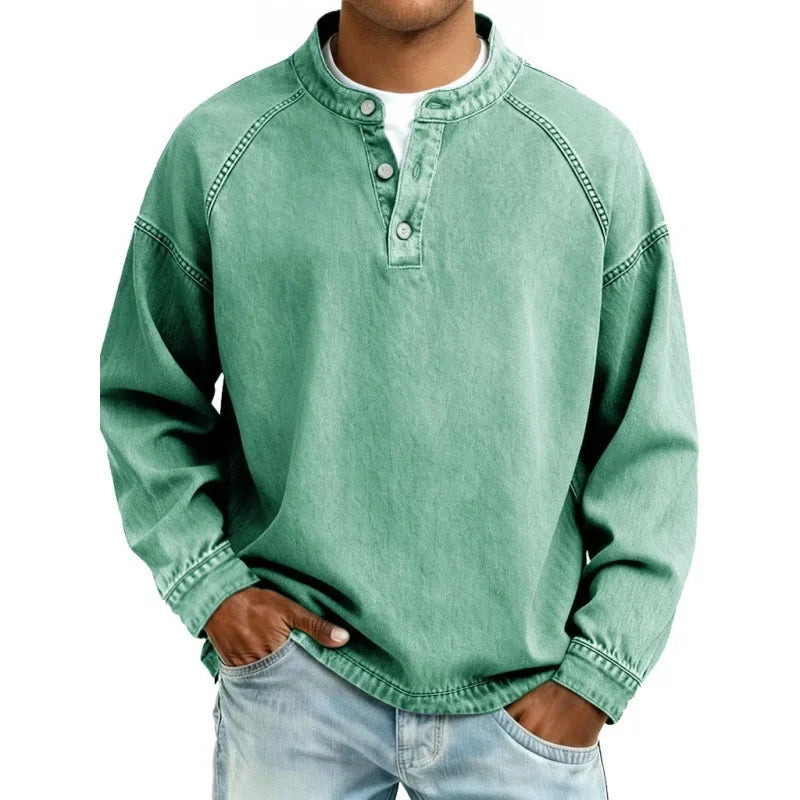 Elysian | Breathable, Stylish & Versatile Men's T-Shirt - Vintage Button-Down Design 8