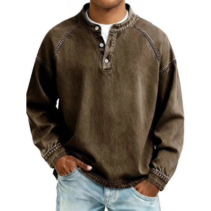 Elysian | Breathable, Stylish & Versatile Men's T-Shirt - Vintage Button-Down Design 9