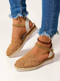Luna | Comfortable Boho Crochet Espadrille Sandals