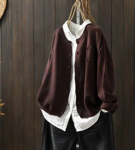 Emma | Oversized and Soft Relaxed Knit Cardigan 1