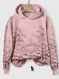 Chloe | Chic And Cozy Hooded Lace Sweater