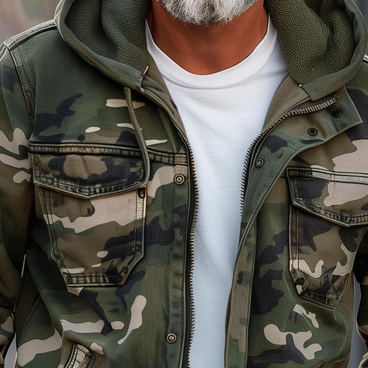 Ethan | Comfortable and rugged camouflage cargo jacket 2