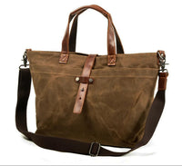 Miles | Vintage Waxed Canvas Tote Bag