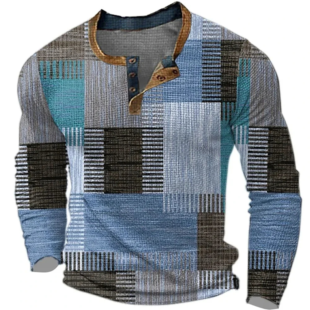 Ethan | Stylish And Comfortable Long Sleeve Patchwork Shirt 1