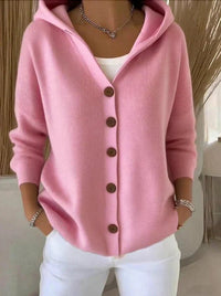 Zara | Cozy And Warm Hooded Knit Cardigan