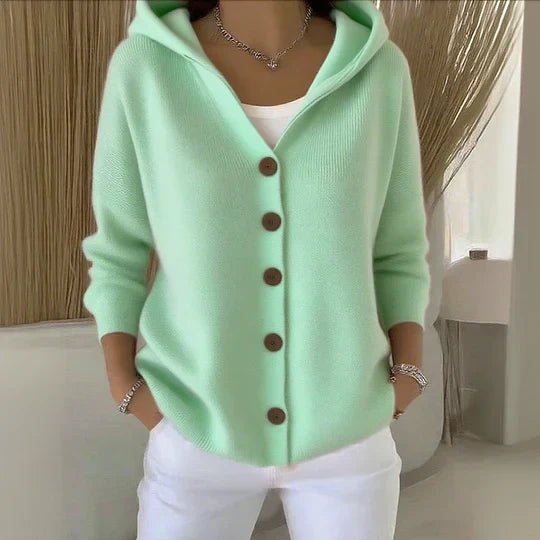 Eva | Relaxed-Fit Hooded Knit Cardigan 8