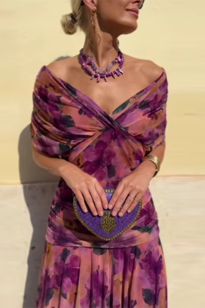 Evelina | Elegant V-Neck Plus Size Maxi Dress for Women - Perfect Formal Summer Dresses 9