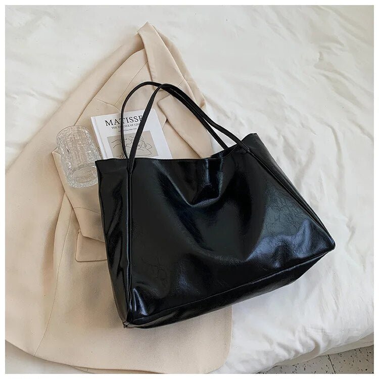 Evelyn | Retro Large-Capacity PU Leather Tote Bag 5