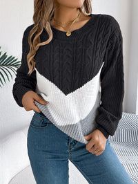 Olivia | Stylish And Cozy Chevron Knit Sweater