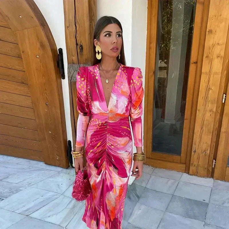Florence | Flattering Wrap Wedding Guest Dress for Special Occasions 0