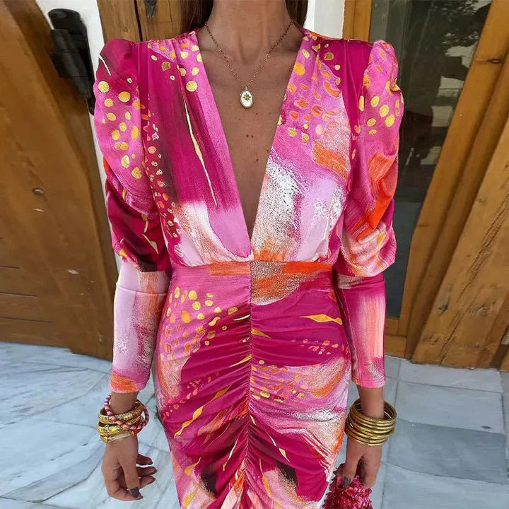 Florence | Flattering Wrap Wedding Guest Dress for Special Occasions 1