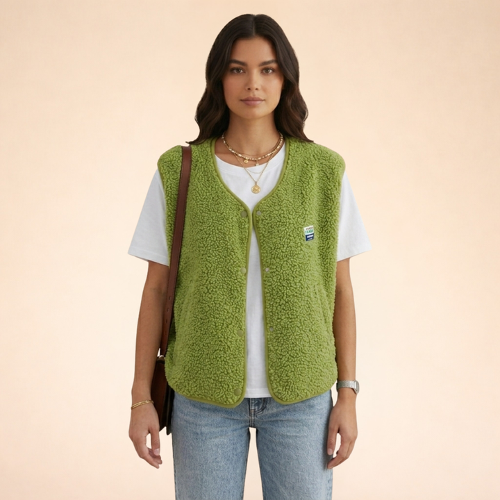 Freyla | Fleece Vest Women – Cozy, Lightweight & Versatile Sherpa Style 0