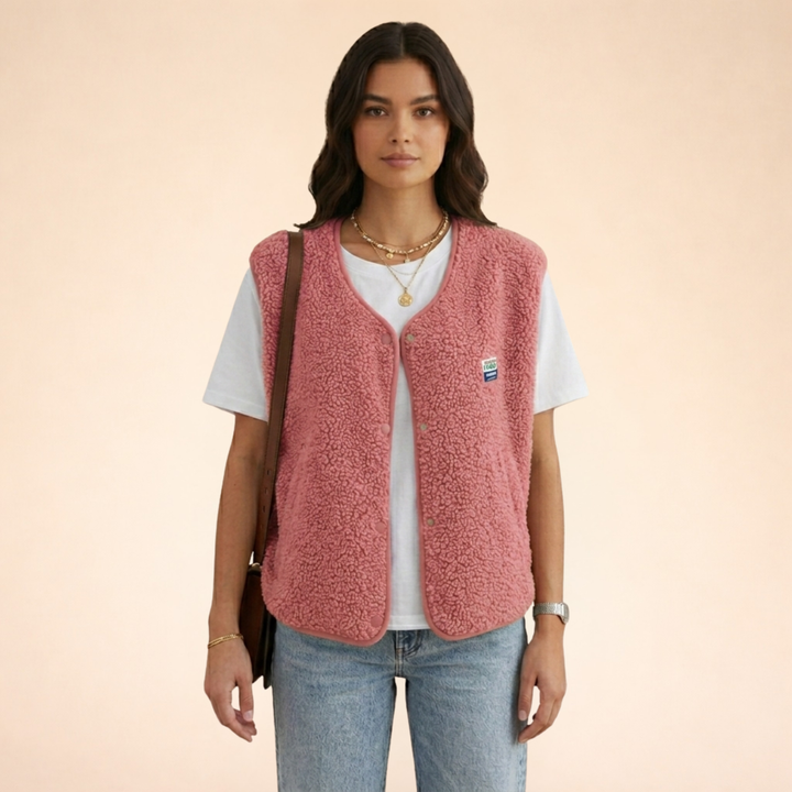 Freyla | Fleece Vest Women – Cozy, Lightweight & Versatile Sherpa Style 1