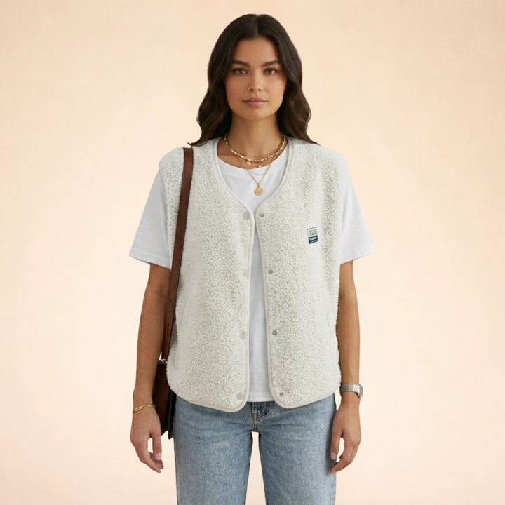 Freyla | Fleece Vest Women – Cozy, Lightweight & Versatile Sherpa Style 2