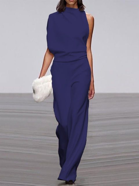 Gabriele | Trendy Sleeveless Wide-Leg Summer Jumpsuit 10
