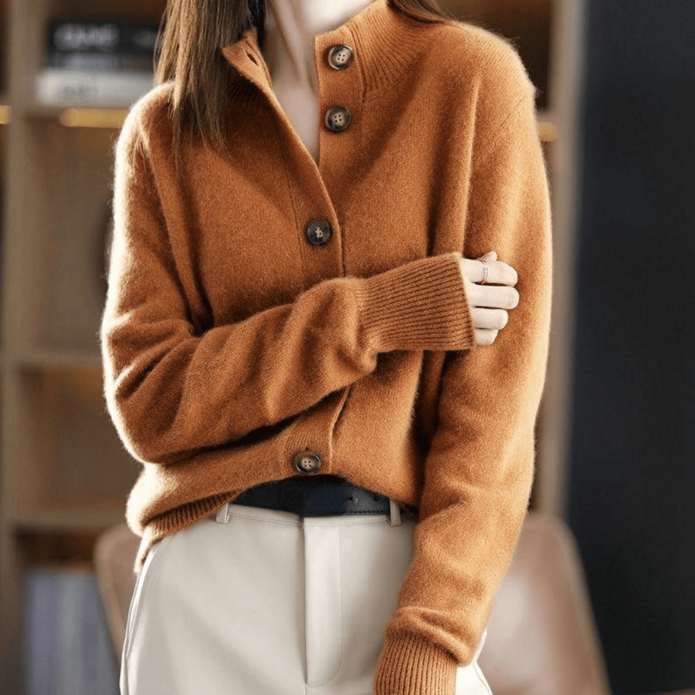 Georgina | Premium Cashmere Relaxed Fit Winter Cardigan 0