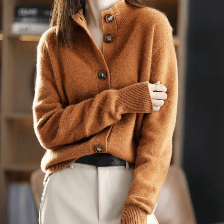 Georgina | Premium Cashmere Relaxed Fit Winter Cardigan 0