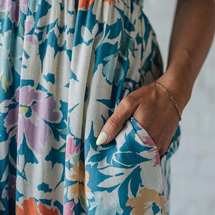 Grace | Effortless and Beautiful Floral Strappy Midi Dress 6