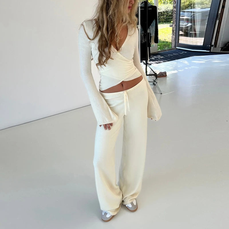 Grace | V-Neck Loungewear Two Piece Set 3