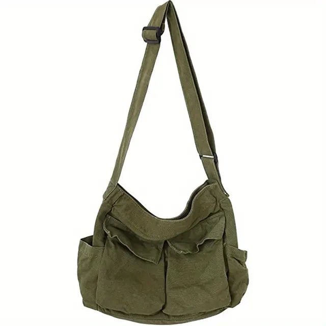 Grace | Vintage Multi-Pocket Canvas Tote Bag 5