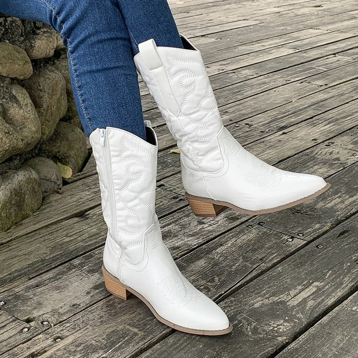 Gracie | Metallic Design Cowboy Boots for Women 9