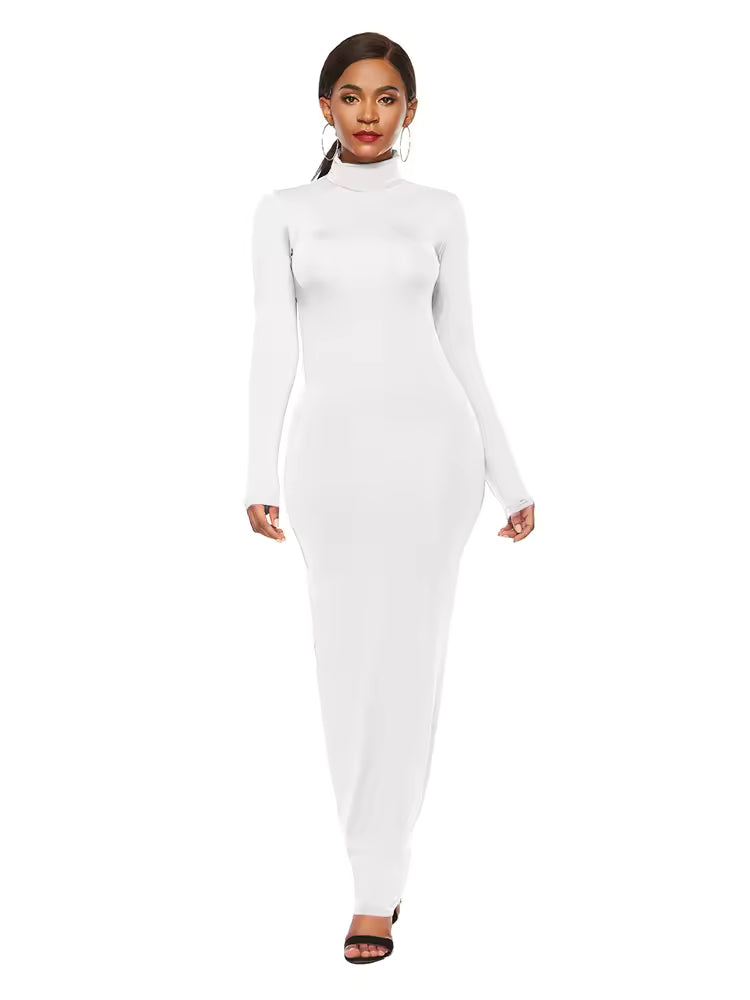 Jaleesa| Abito lungo elegante a maniche lunghe