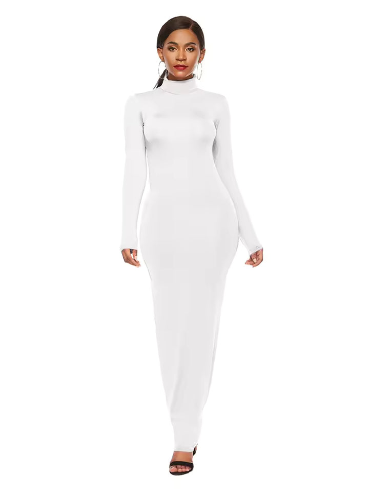 Jaleesa| Abito lungo elegante a maniche lunghe