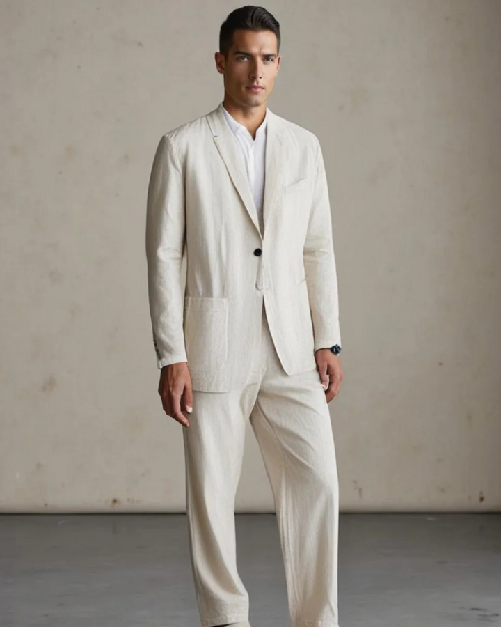 Harrison | Elegant Men’s Linen Summer Blazer Set 2