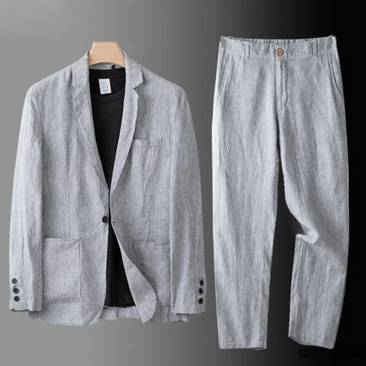 Harrison | Elegant Men’s Linen Summer Blazer Set 4