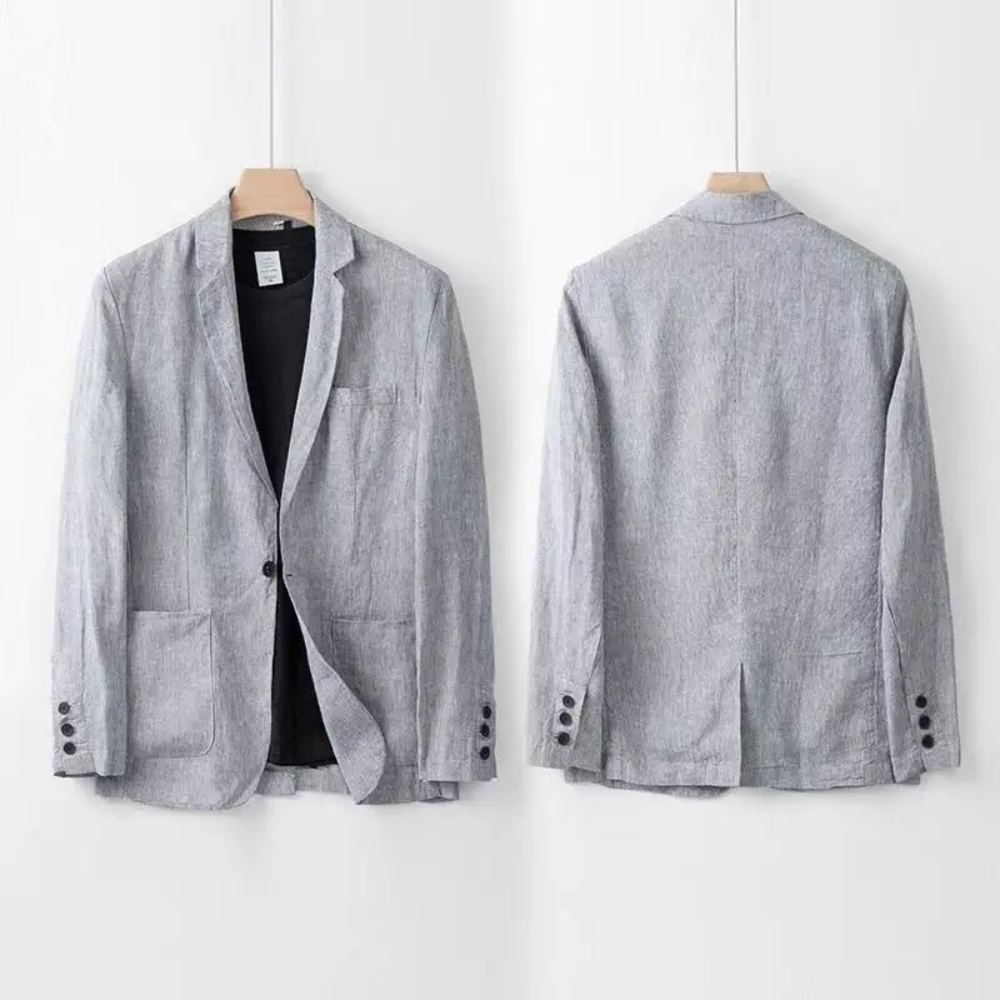 Harrison | Elegant Men’s Linen Summer Blazer Set 5