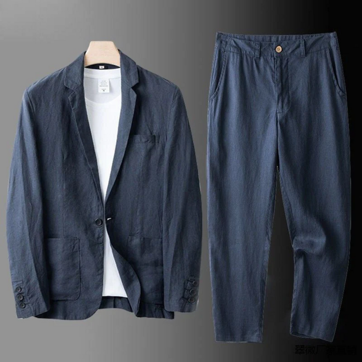 Harrison | Elegant Men’s Linen Summer Blazer Set 7