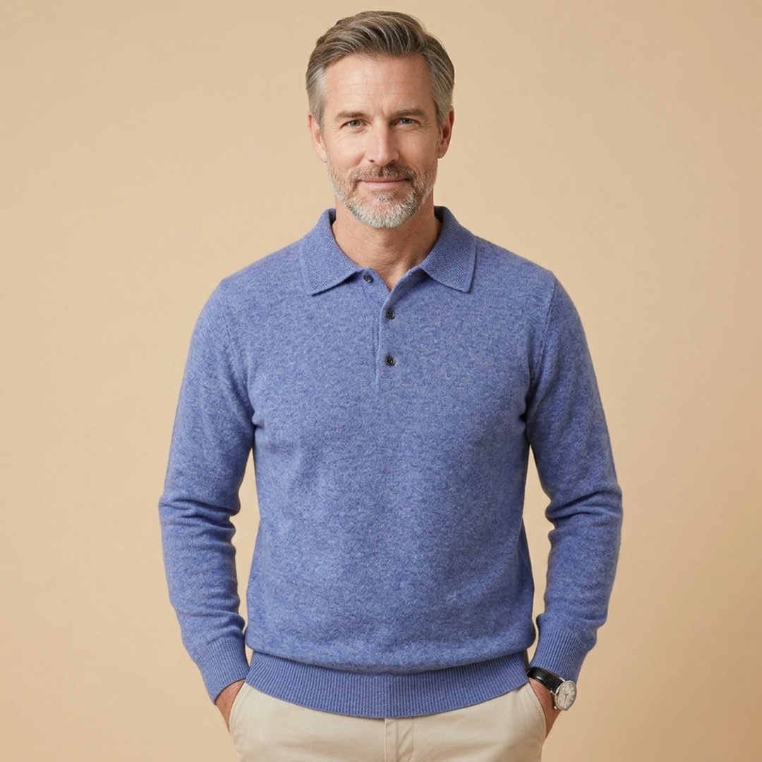 Harvey | Refined & Comfortable Long Sleeve Polo Shirt 6