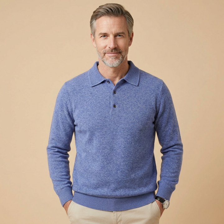 Harvey | Refined & Comfortable Long Sleeve Polo Shirt 6