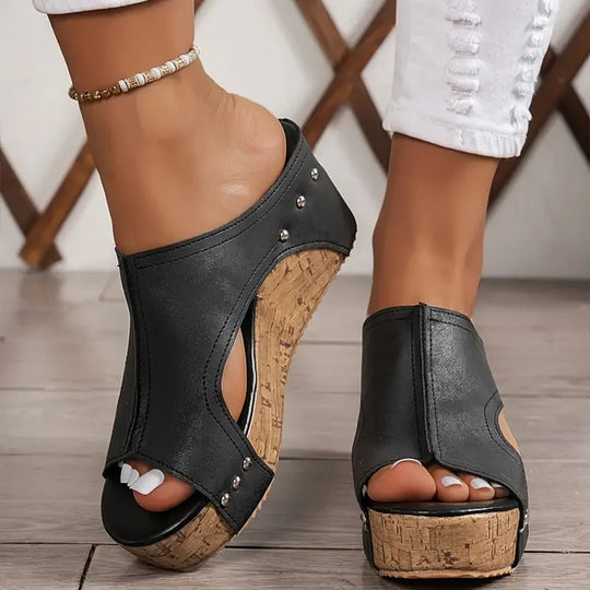 Hazel | Adjustable Orthopedic Wedge Comfort Sandals 1