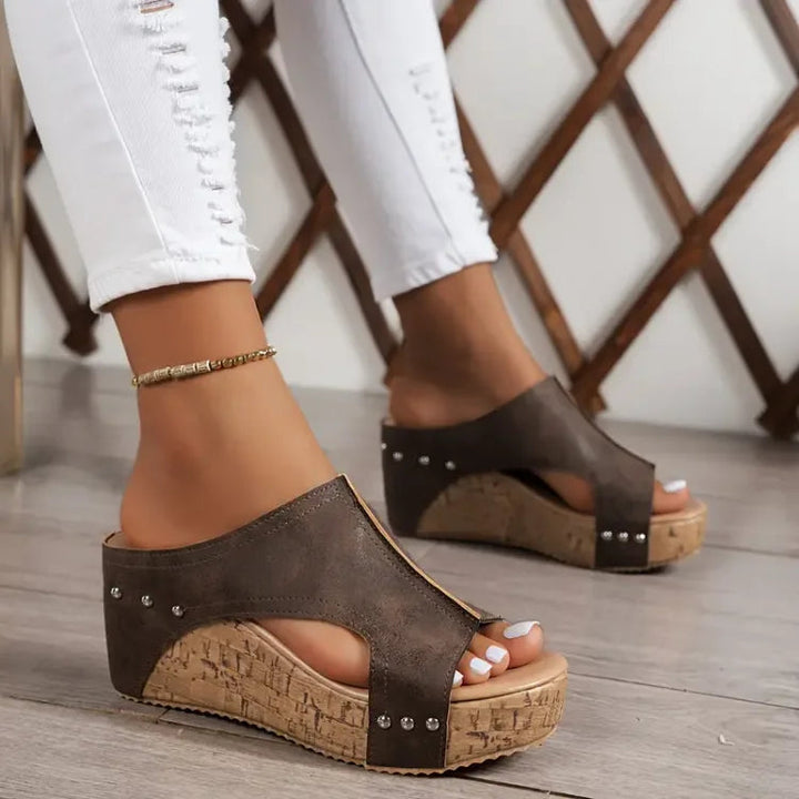 Hazel | Adjustable Orthopedic Wedge Comfort Sandals 3
