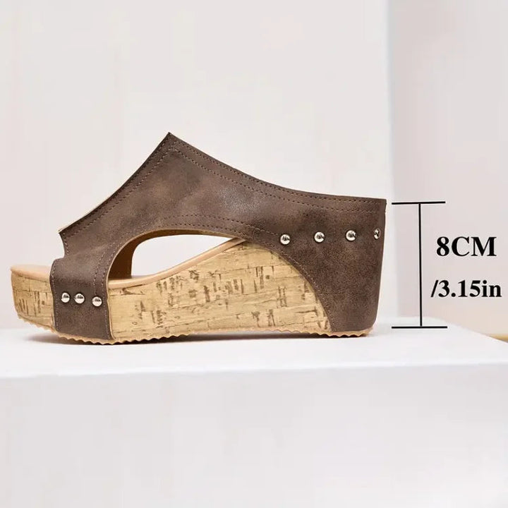 Hazel | Adjustable Orthopedic Wedge Comfort Sandals 5