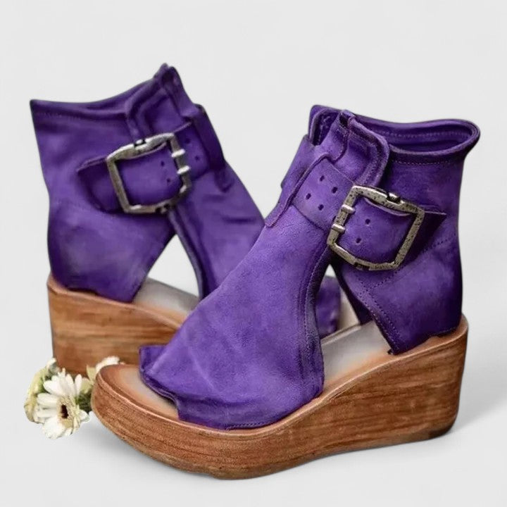 Hazel | Classic Orthopedic Comfort Wedge Sandals 3