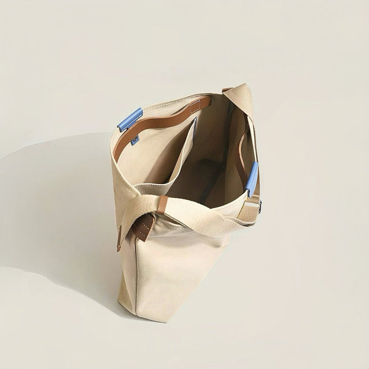 Hazel | Color Block Canvas Tote Bag 3