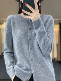 Florence | Classic Button Front Knit Cardigan