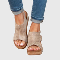 Olivia | Orthopedic Cork Wedge Comfort Sandals