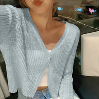 Lesley| Cardigan estivo lavorato a maglia da donna
