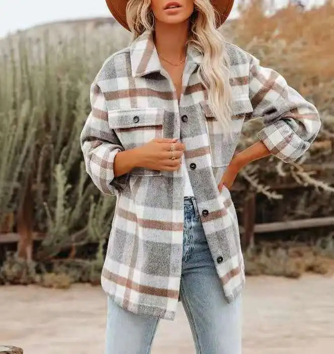 Heidi | Trendy Plaid Shirt 0