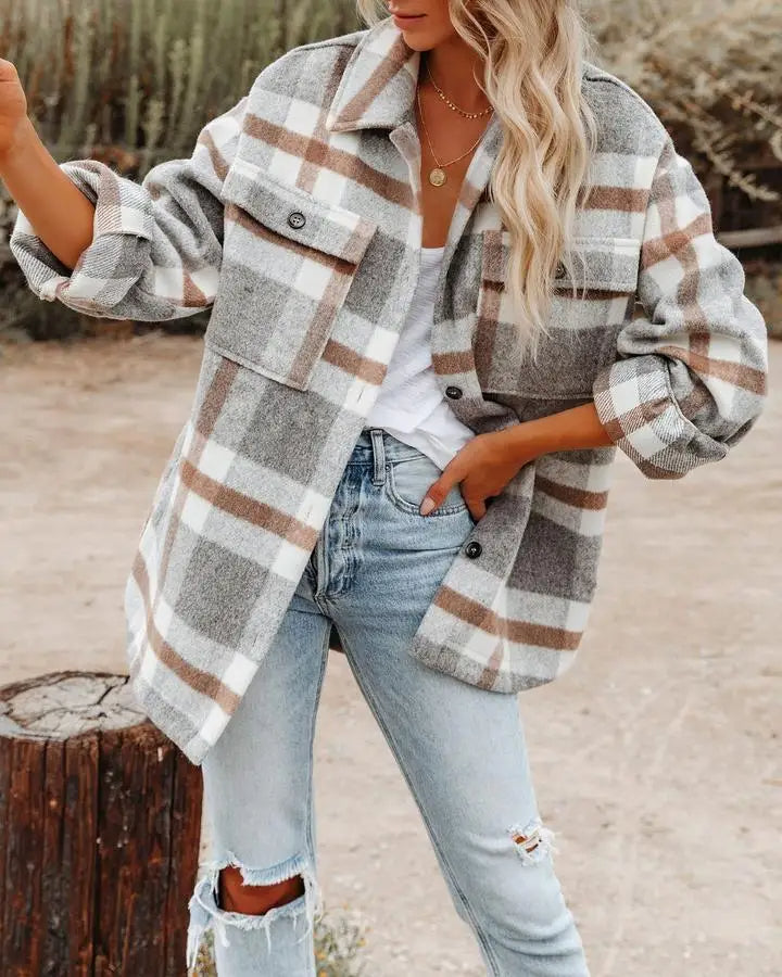 Heidi | Trendy Plaid Shirt 2