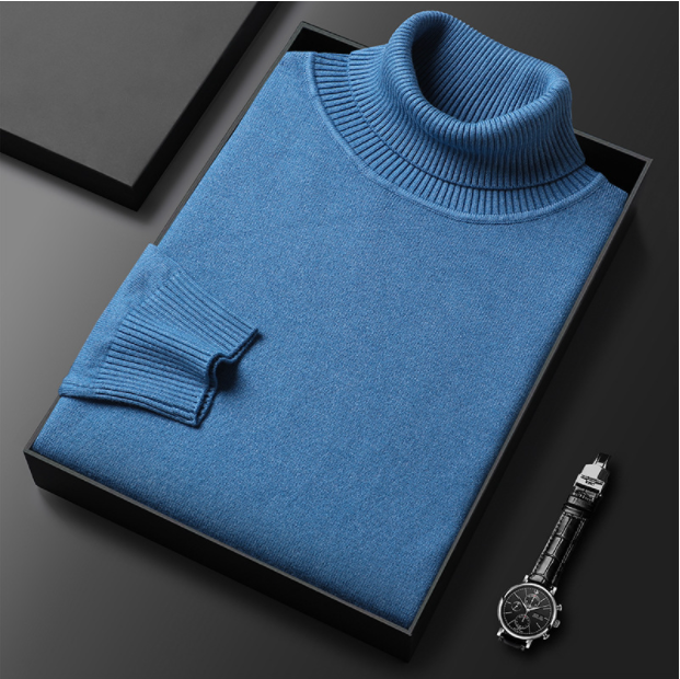 Hunter | Cashmere Cotton Turtleneck Sweater – Elegant Comfort, Versatile Fit 1